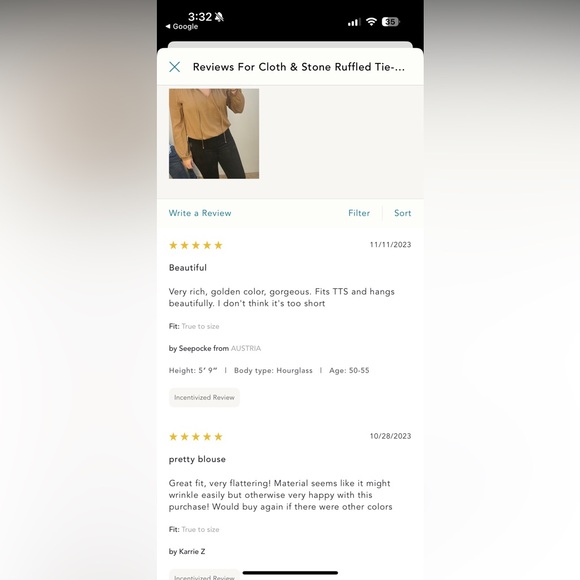 EUC cloth & stone silky blouse - Picture 11 of 13